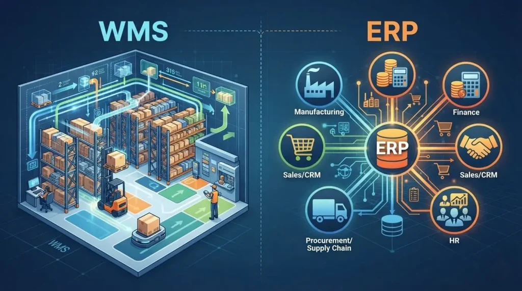 Perbedaan ERP dan WMS